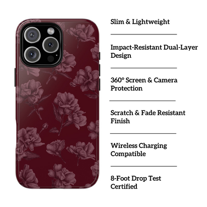 Femme Fatale | Dark Floral iPhone Case