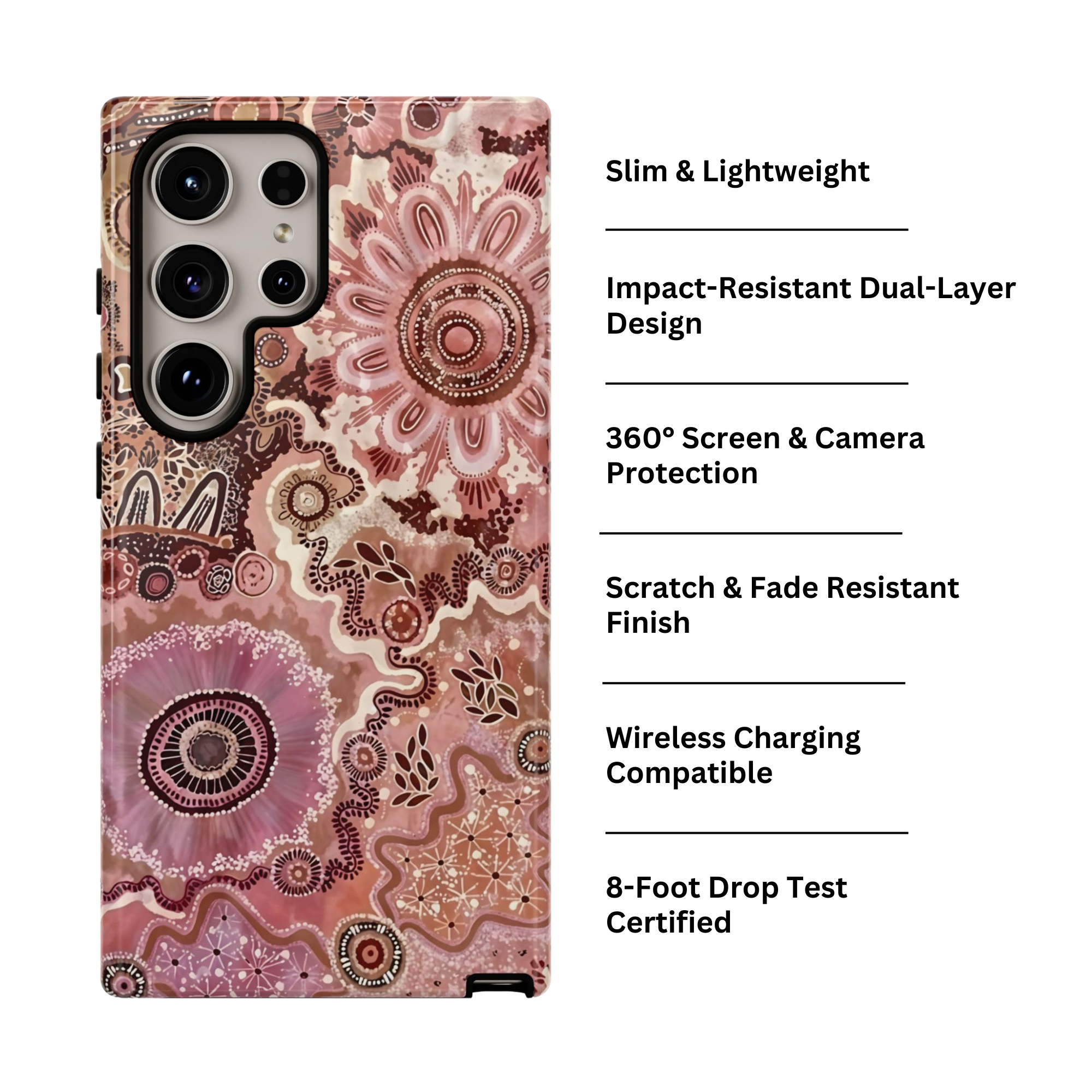 Eclectic Artsy Floral Galaxy Case