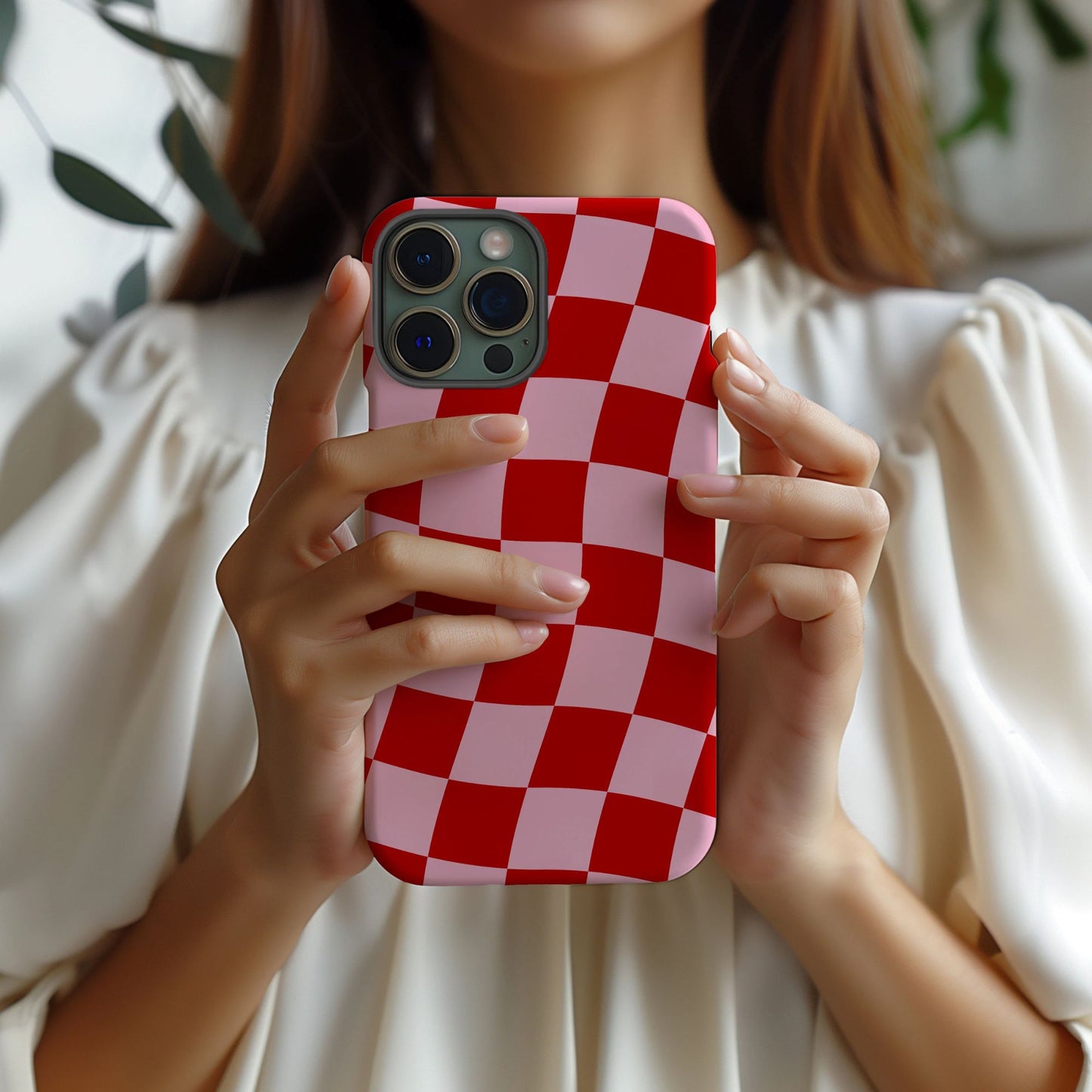 In Check | Wavy Checkerboard Case