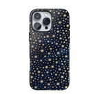 Coque rigide pour iPhone à motif ciel nocturne | ciel étoilé bleu