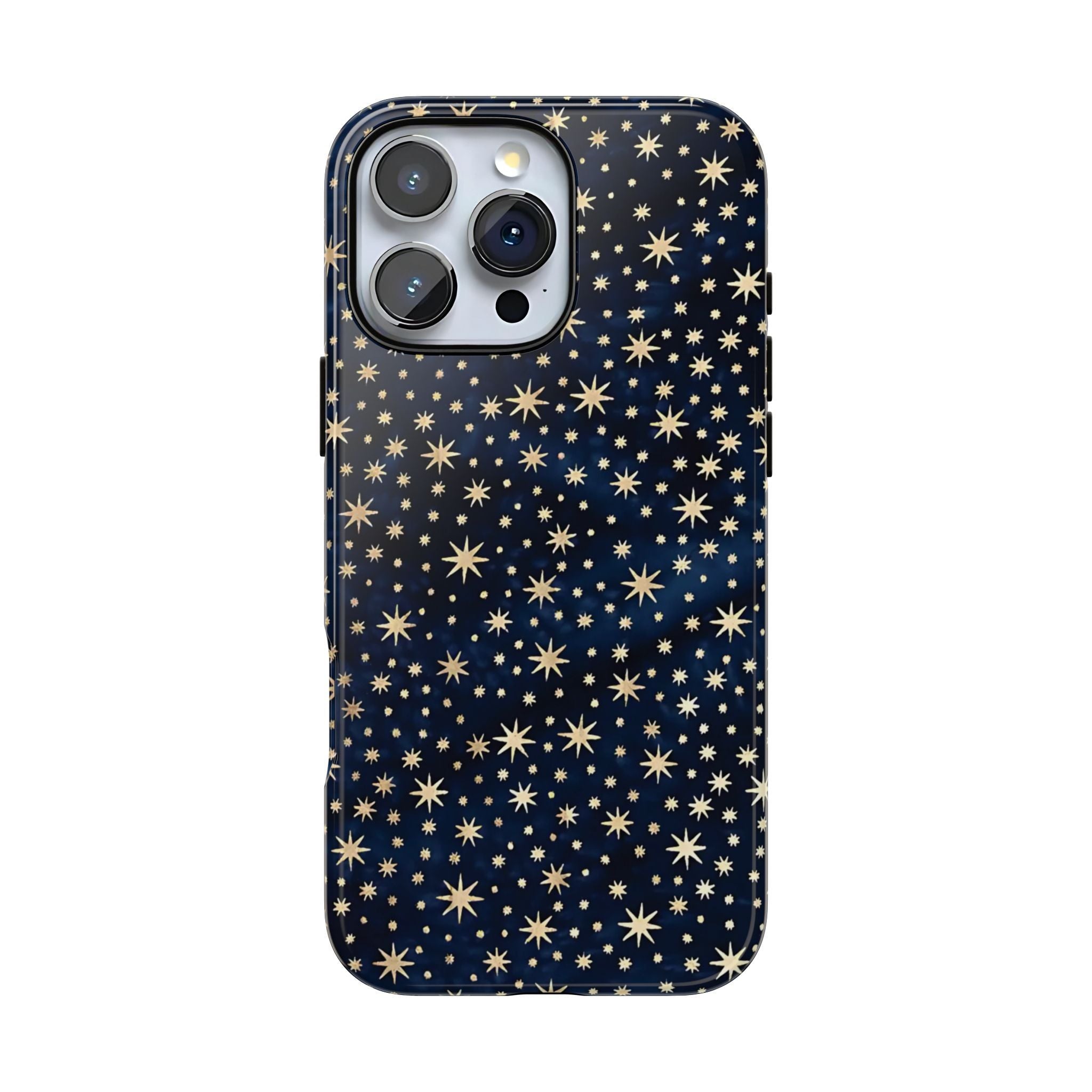 Coque rigide pour iPhone à motif ciel nocturne | ciel étoilé bleu