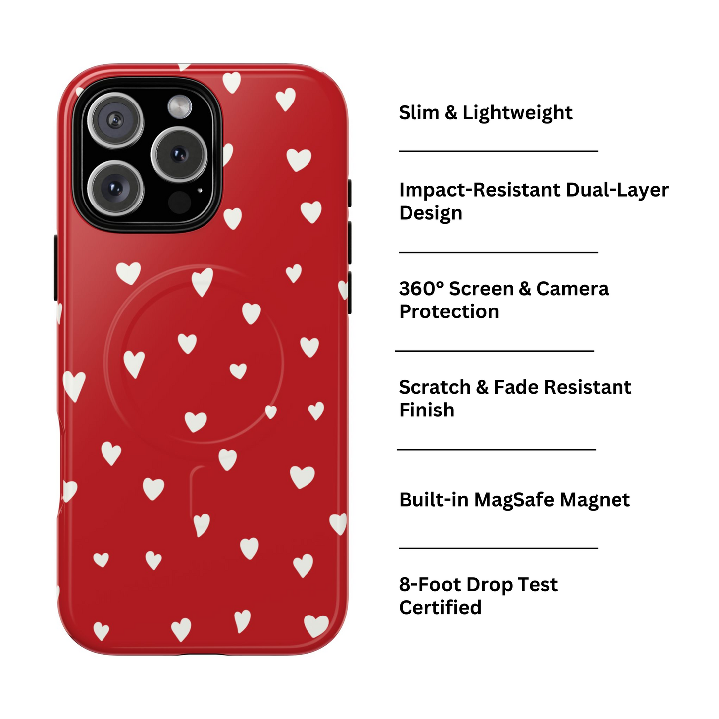 Ode to Love | Scattered Hearts MagSafe Case