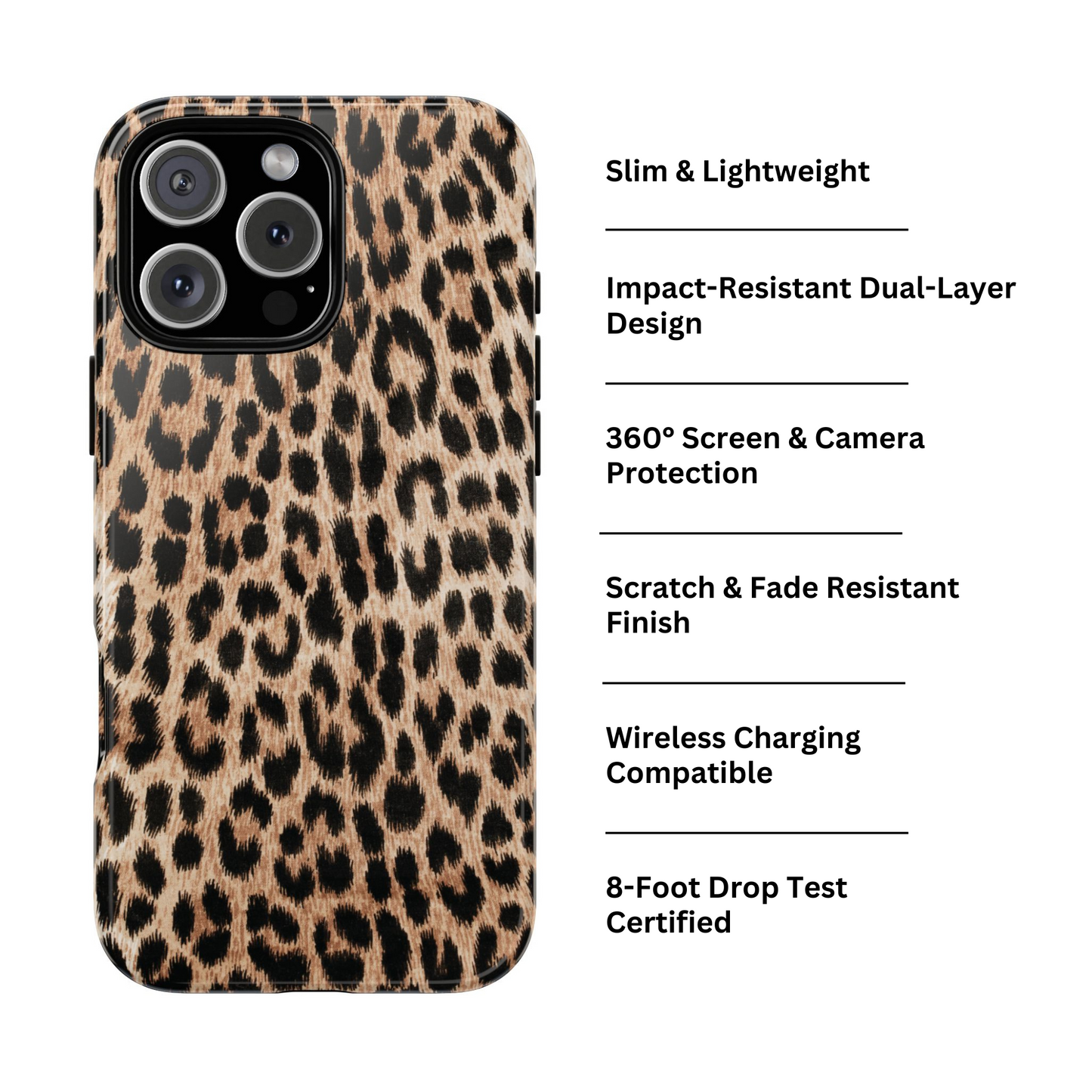 Untamed | Funda para iPhone con estampado de leopardo