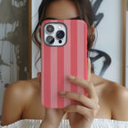 Summer in the Hamptons Pink Striped iPhone Case