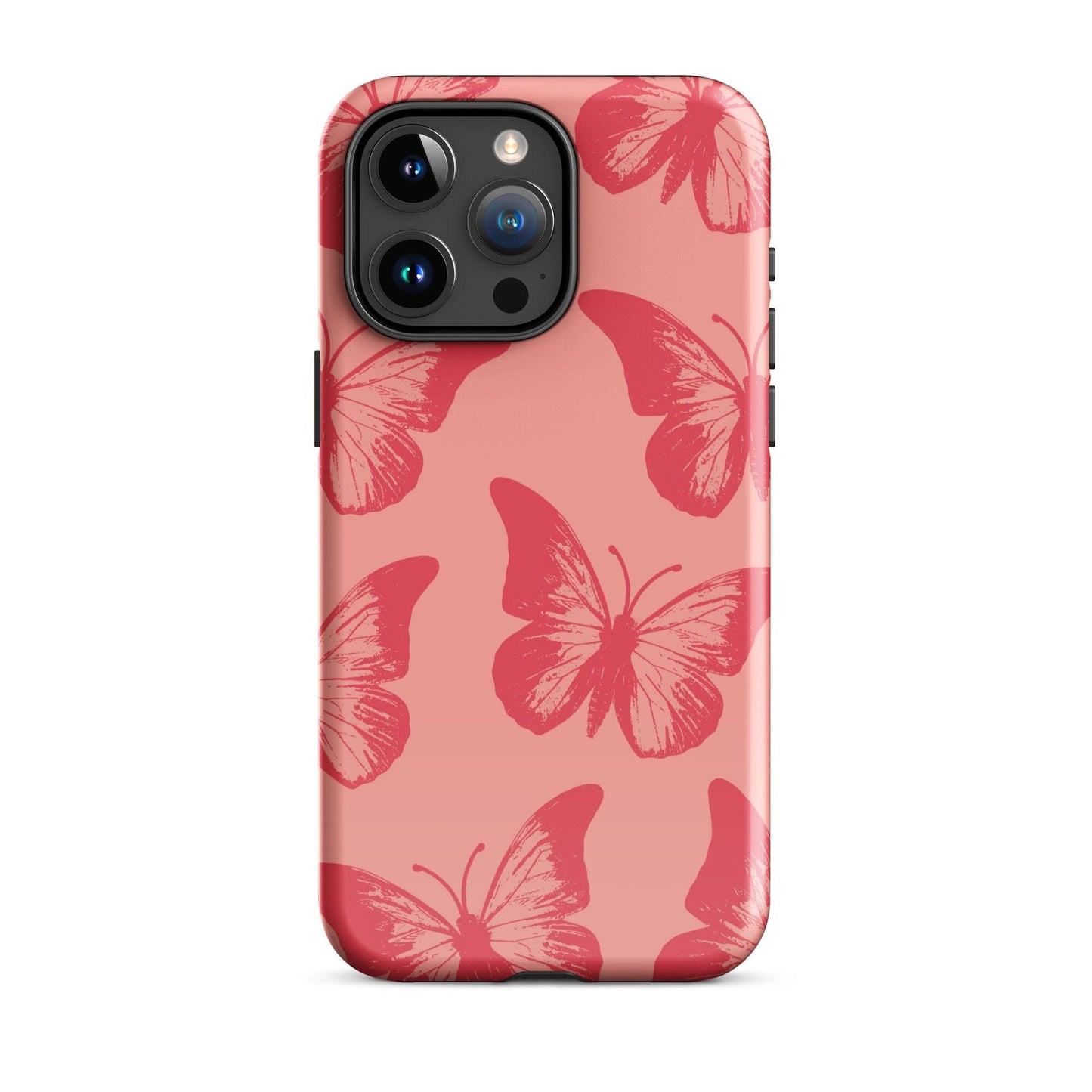 Social Butterfly | Peachy-Pink Butterfly Case