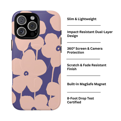 Blooms | Purple Floral MagSafe Case