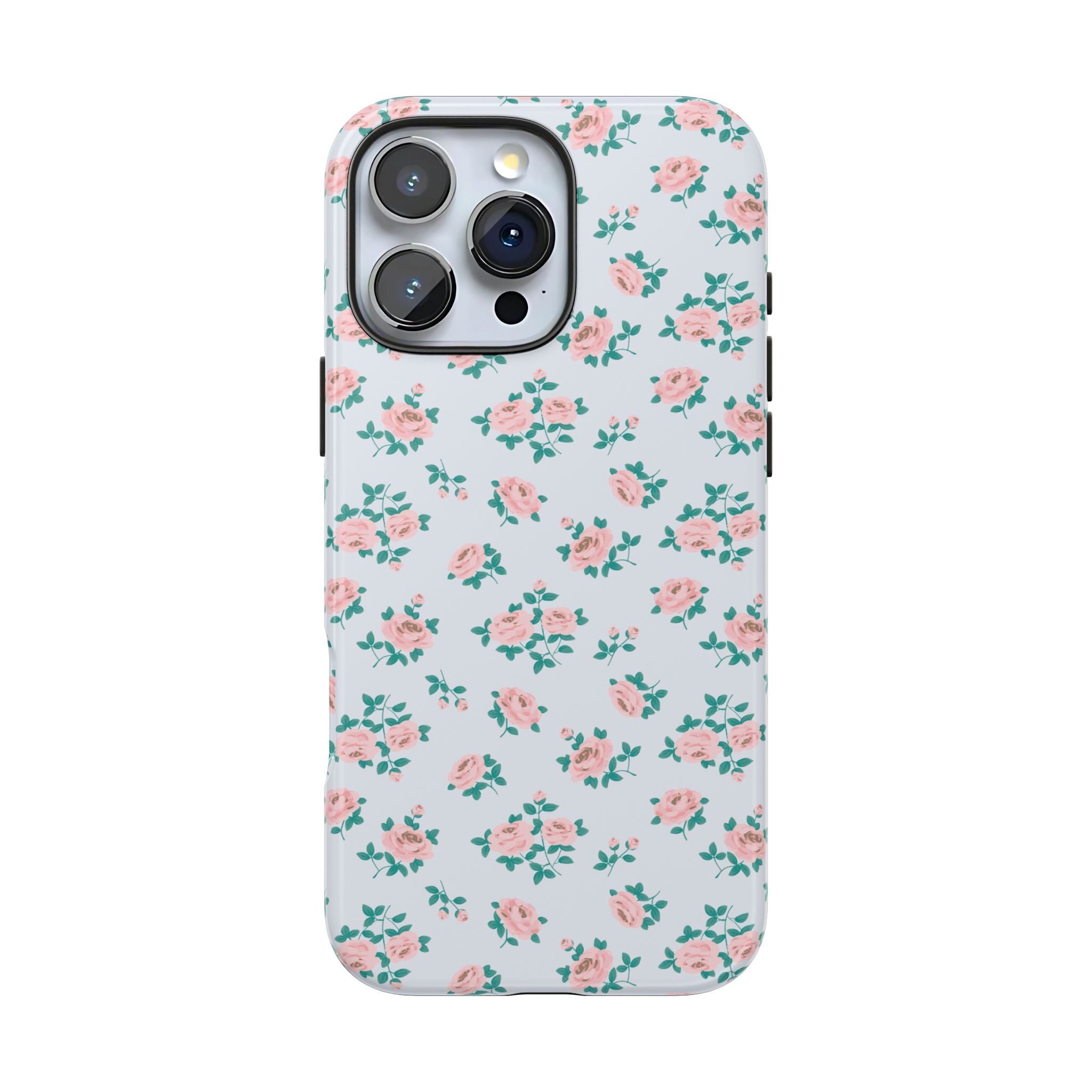Baby Blue Floral iPhone Case