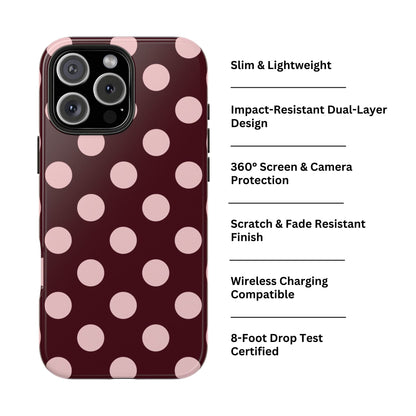 On the Dot | Bold Polka Dot iPhone Case