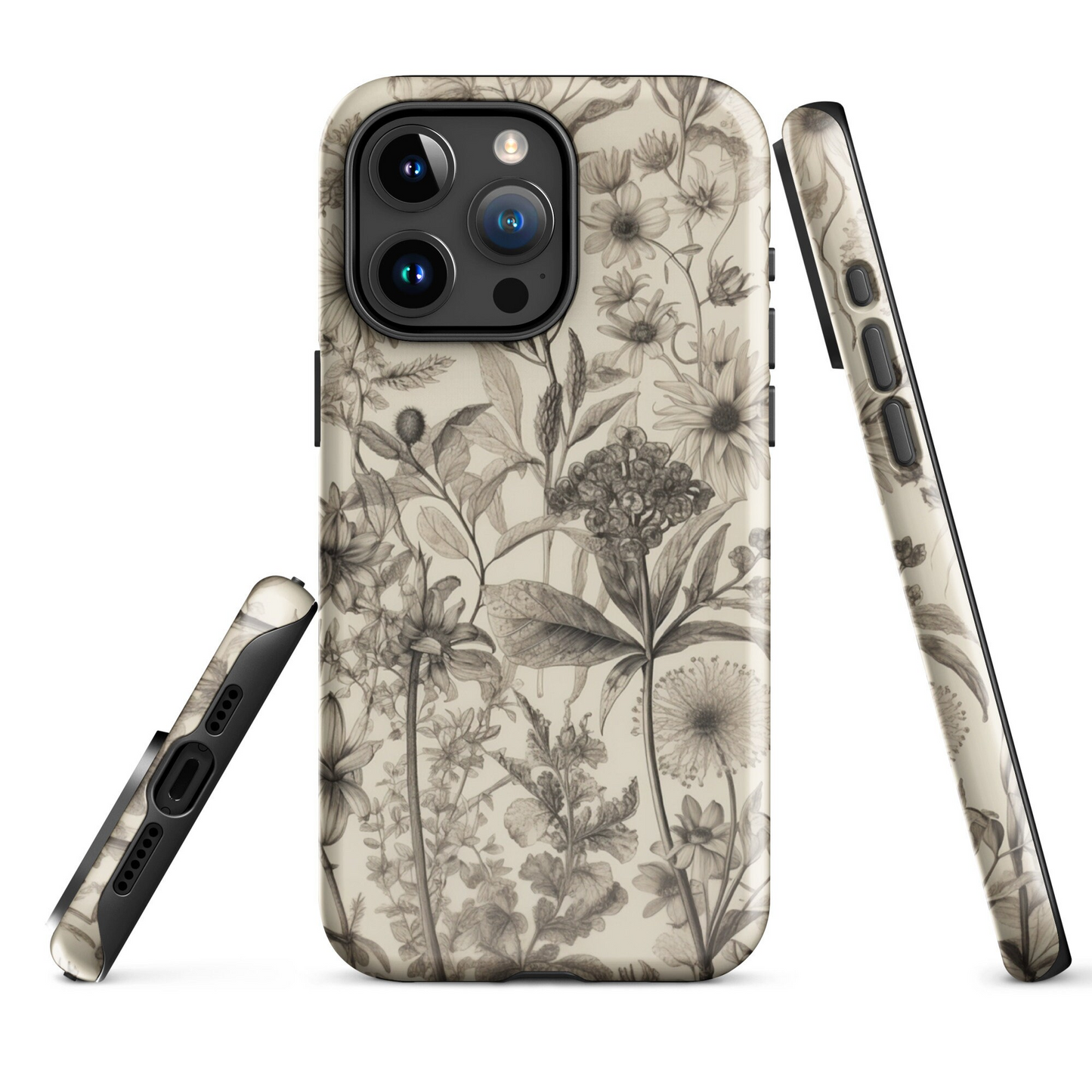 Vintage Wildflowers | Neutral Floral Case