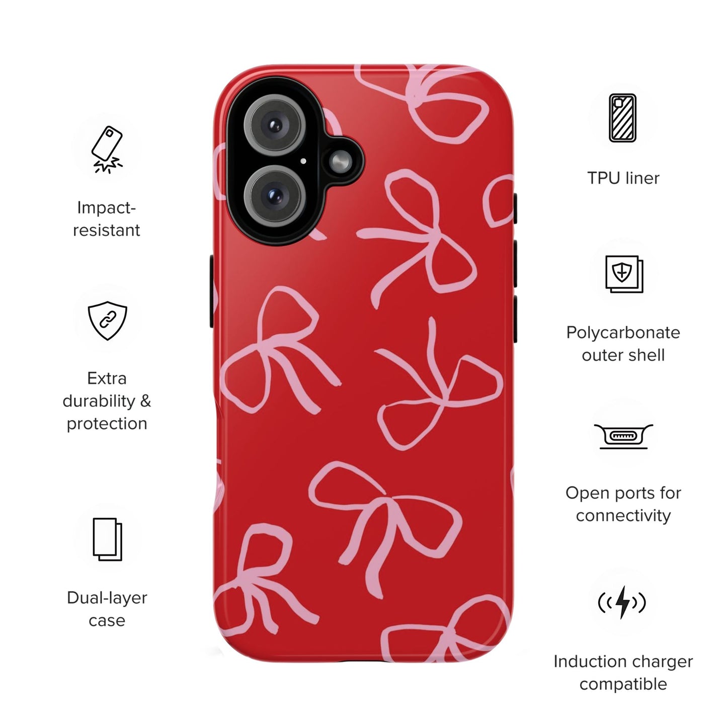 Ribbons & Bows | Red Coquette Case