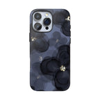 Doble exposición | Funda para iPhone con diseño floral azul