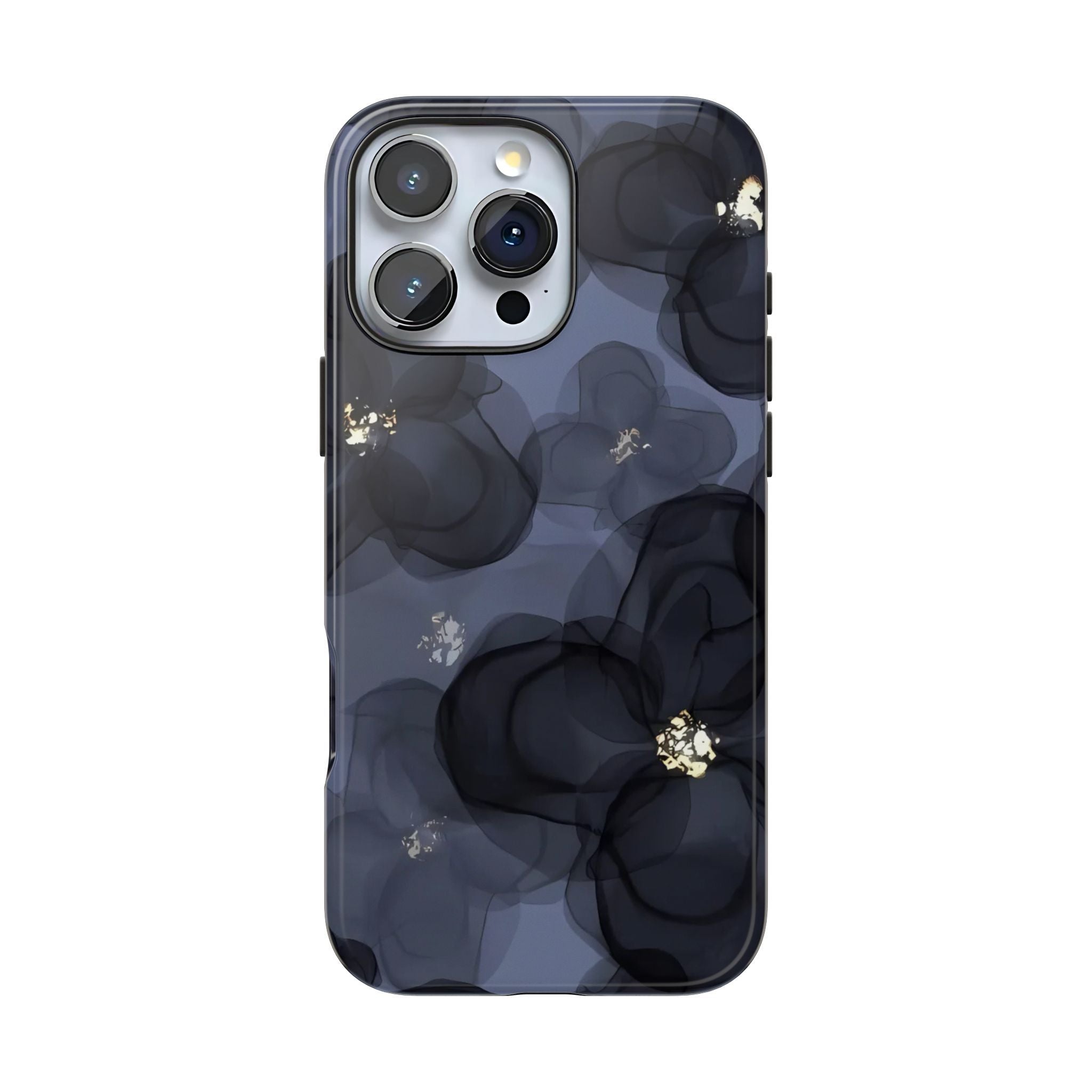 Doble exposición | Funda para iPhone con diseño floral azul