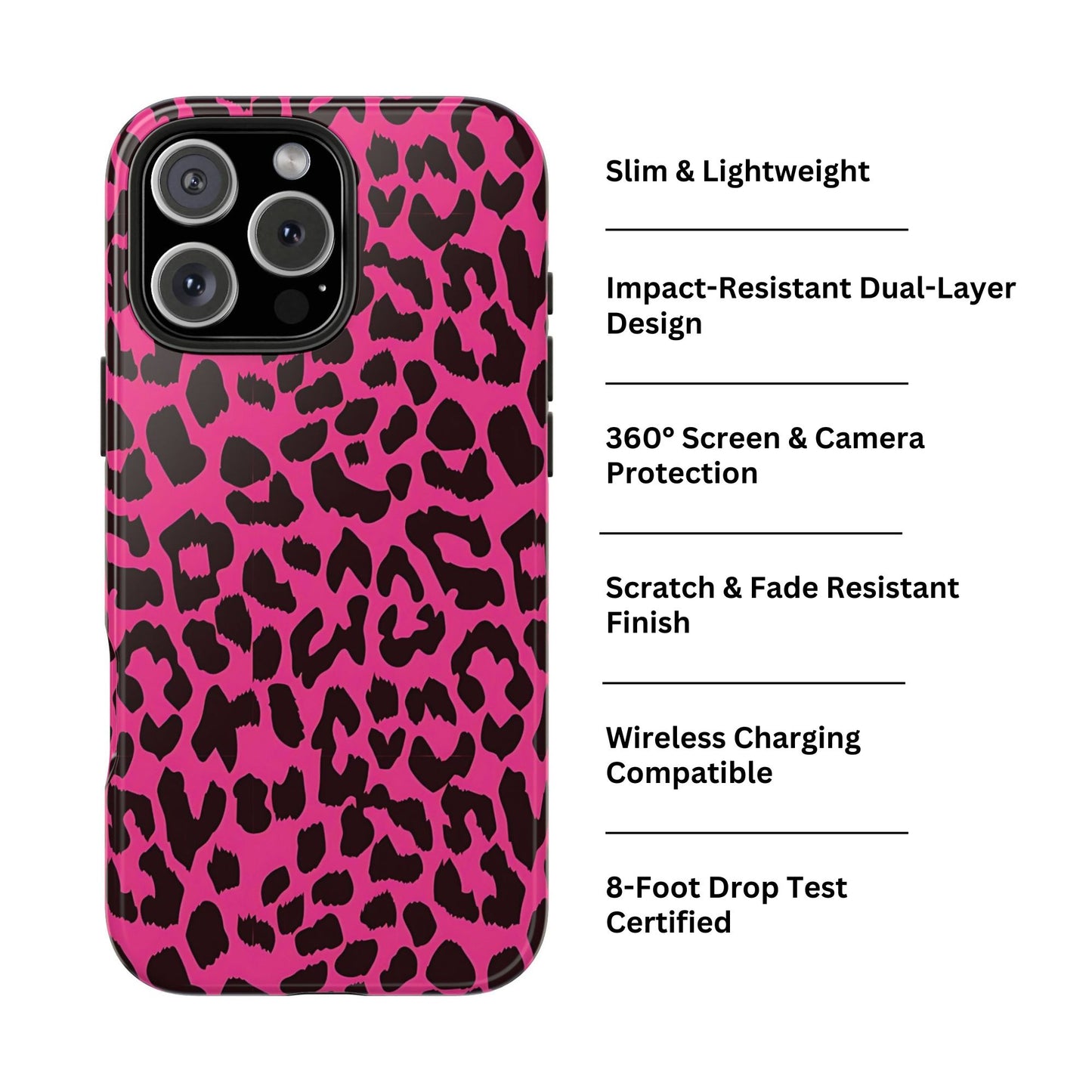 Catwalk | Pink Leopard iPhone Case