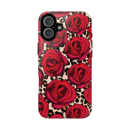 Rose Leopard | Red Floral Case