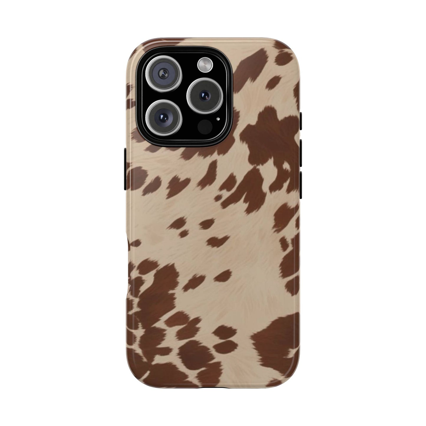 Rodeo Girl | Brown Cow Print Case