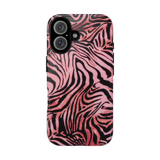 Rosy Zebra | Pink Animal Print Case