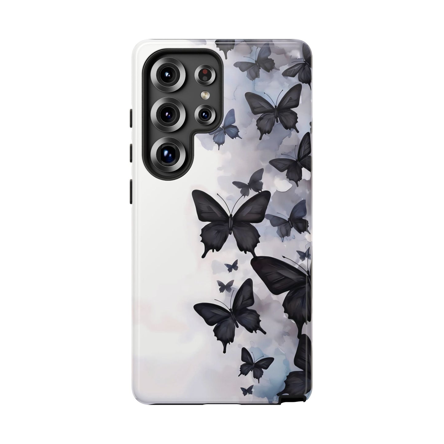 Estuche Galaxy con diseño de mariposas sin límites