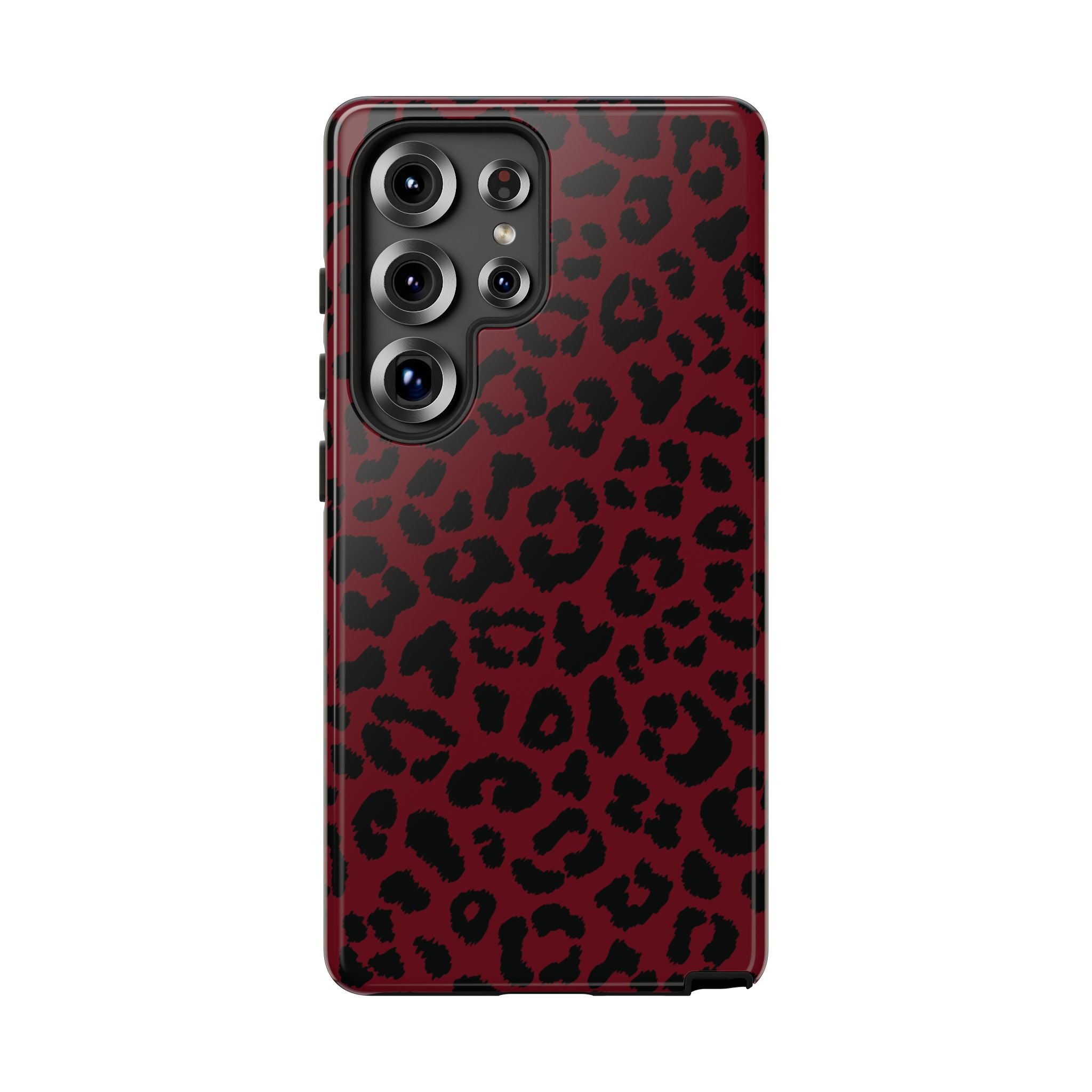 Gone Wild Red Leopard Print Galaxy Case