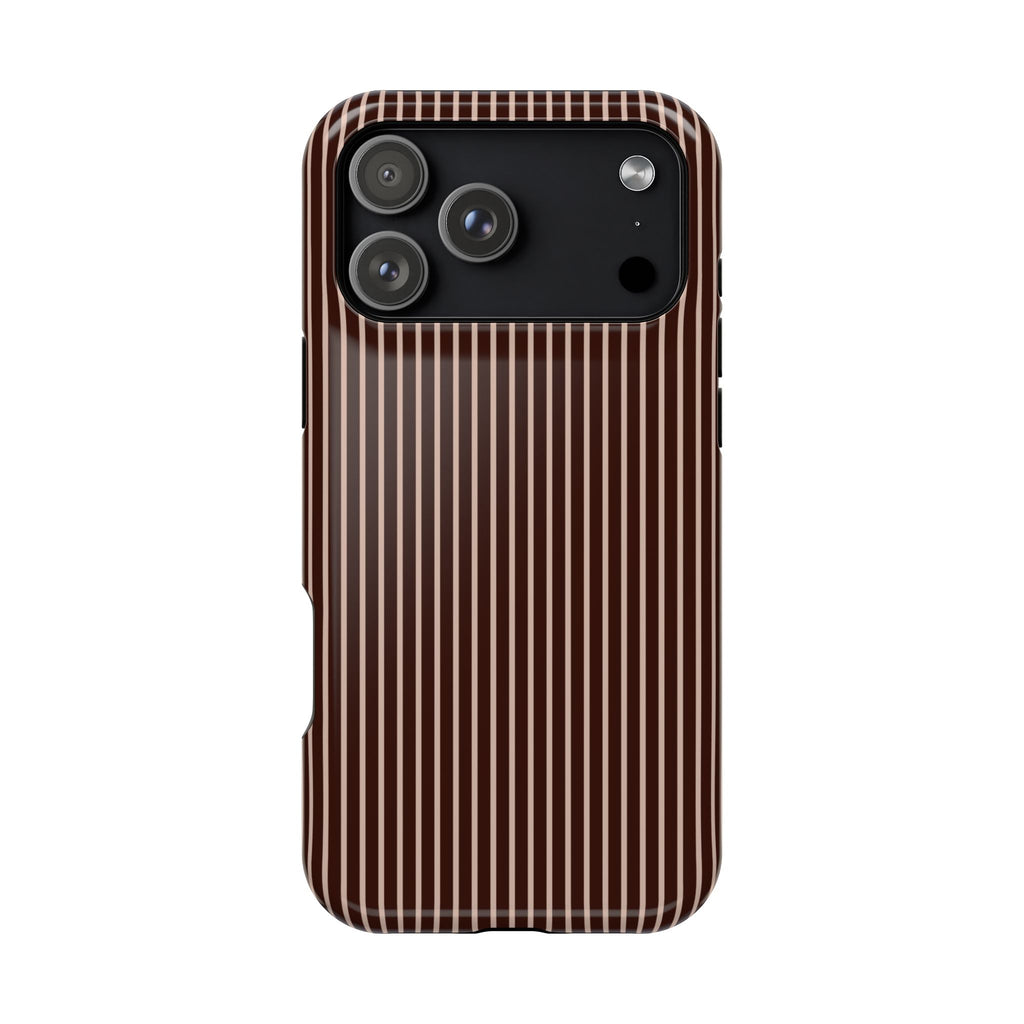 Cocoa Stripe Phone Case