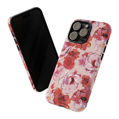 Charmed | Pink Painted Roses Case