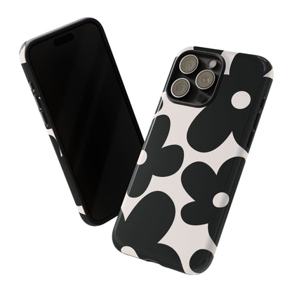 Y2K Daisy | Black & White Flower Case