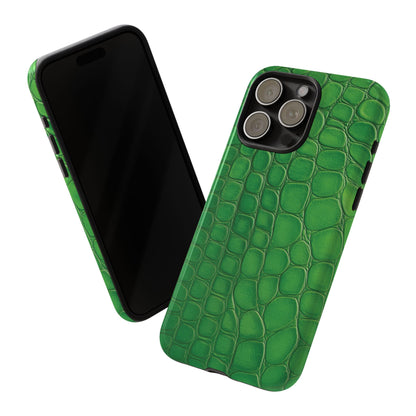 Glossy Croc | Green iPhone Case