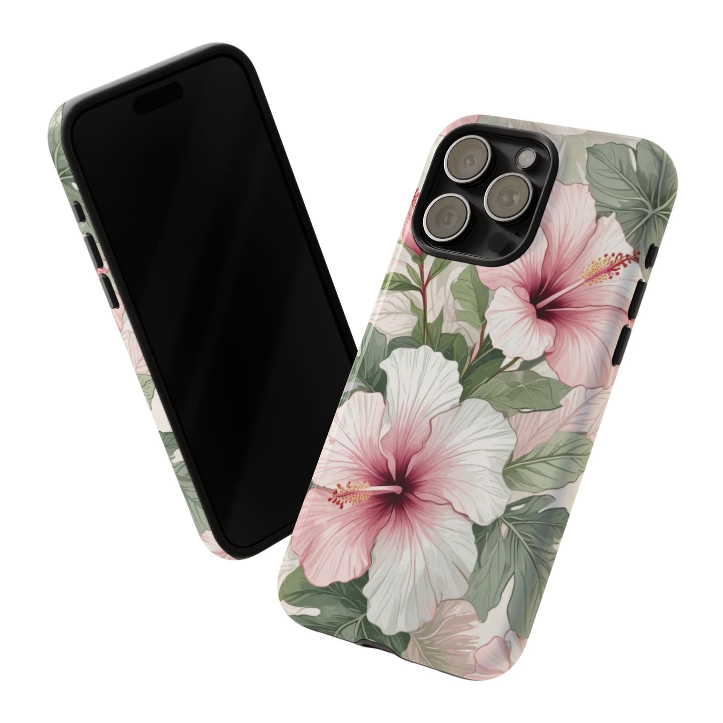 Island Hopping | Green & Pink Tropical Floral Case