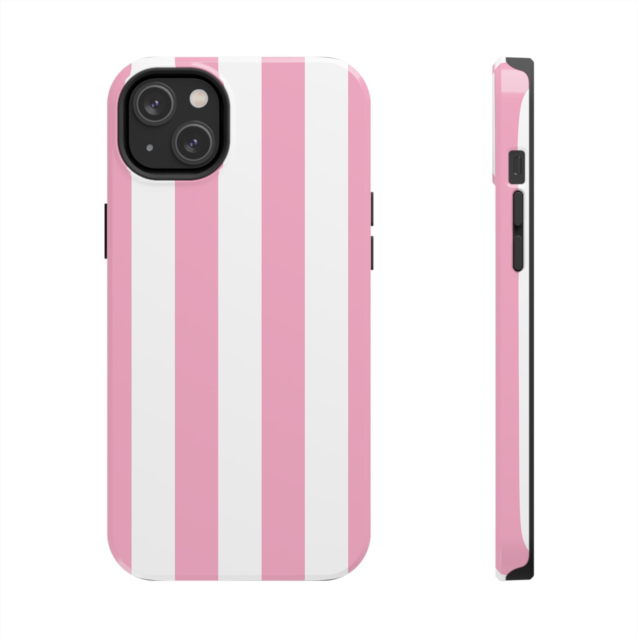 Pink Cabana Stripe iPhone Case