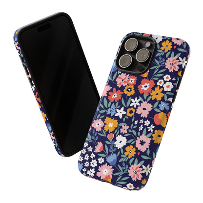 Blooming Garden | Navy Floral Case