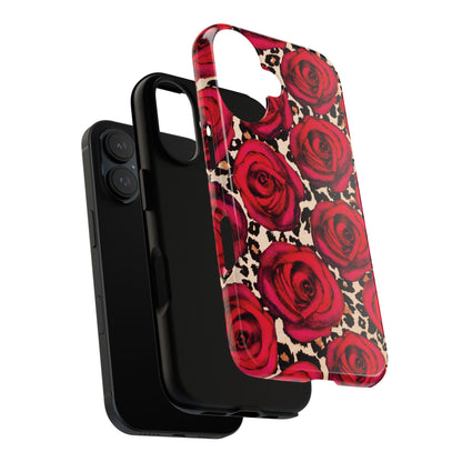 Rose Leopard | Red Floral Case