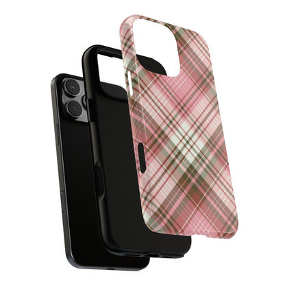 Posh | Preppy Pink Plaid iPhone Case