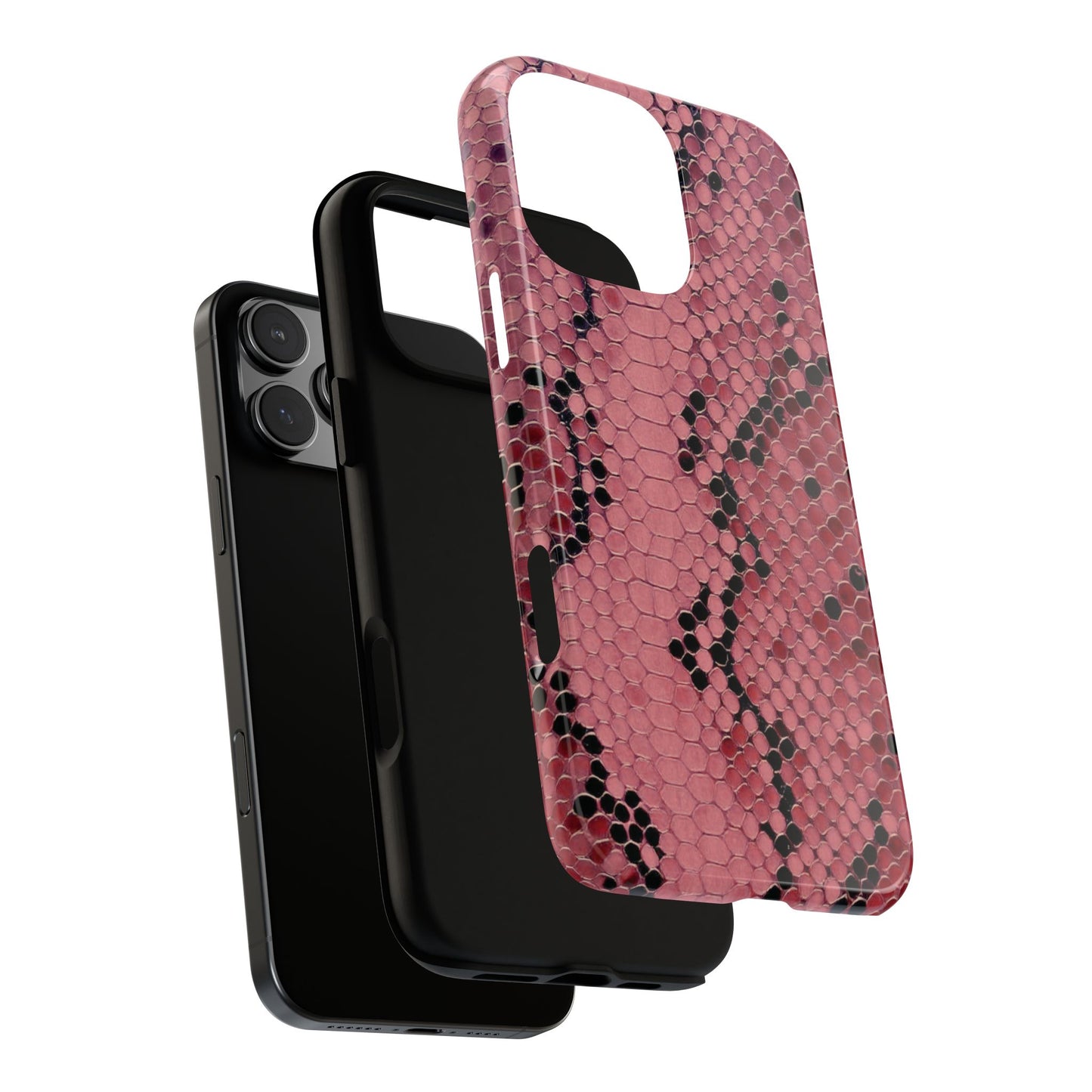 Python rose | Coque iPhone à imprimé serpent