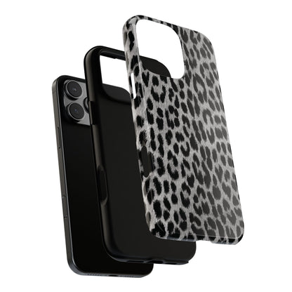 Trendsetter | Gray Leopard Print iPhone Case