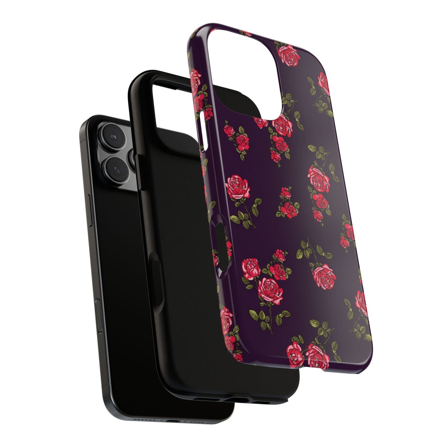 Enchanteur | Coque iPhone à motif floral indigo