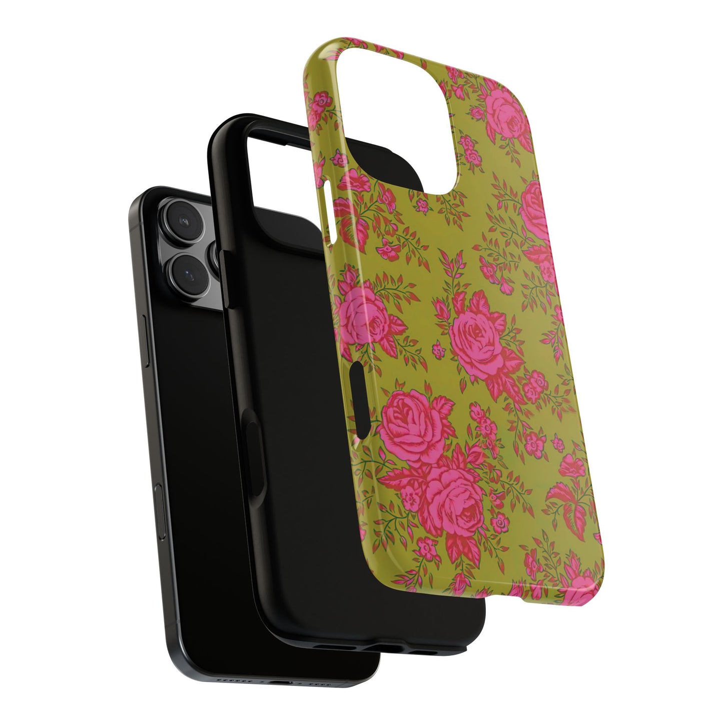 Green With Envy | Rose Floral iPhone Case