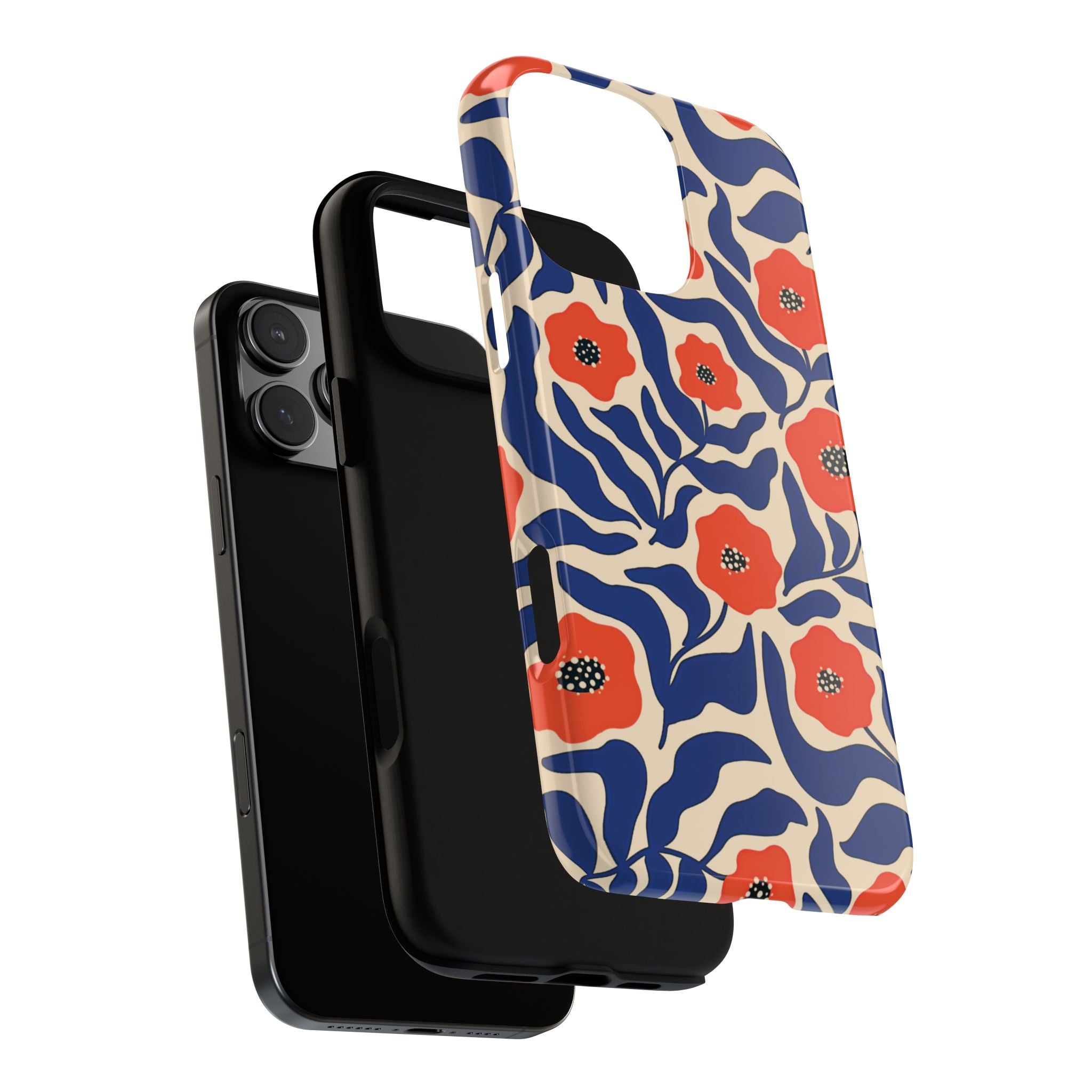 Indigo Poppy Phone Case