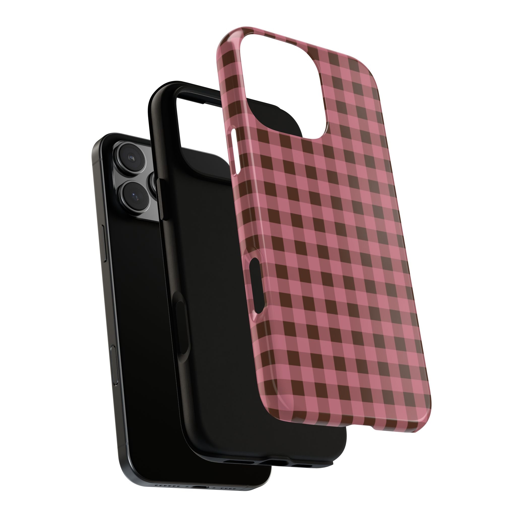 Rosy Gingham Phone Case