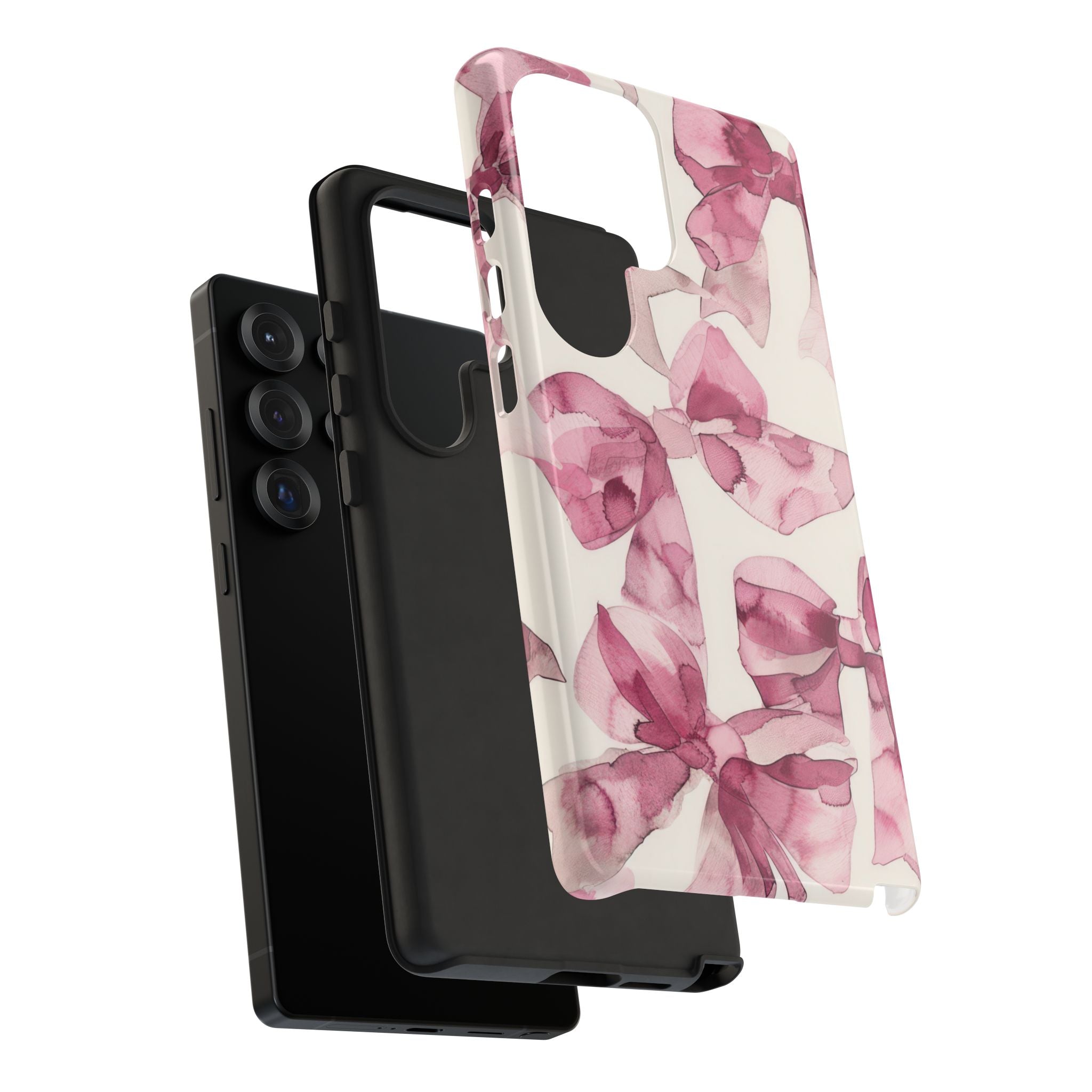 Whimsy Pink Bow Galaxy Case