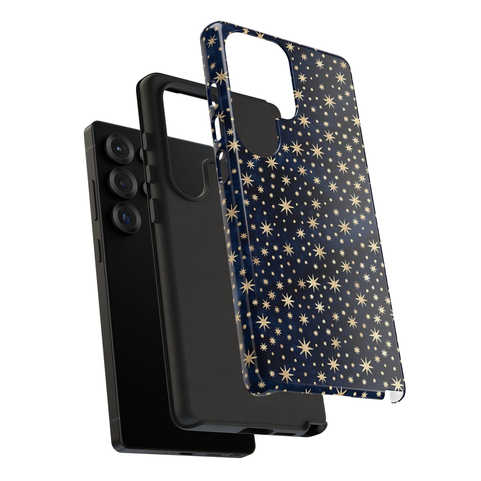 Ciel nocturne | Coque Galaxy avec étoiles bleues