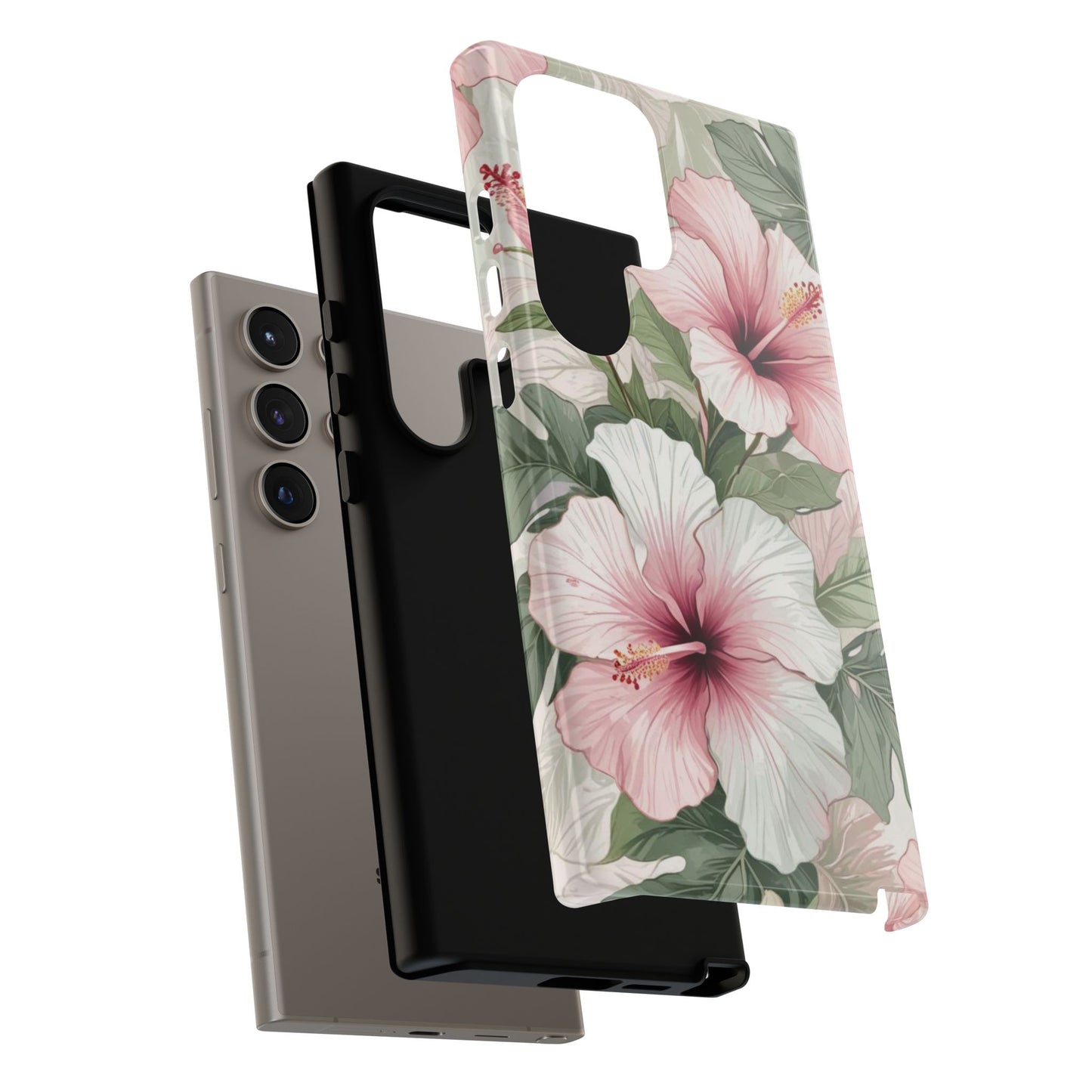 Island Hopping | Green & Pink Tropical Floral Case