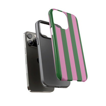 Retro Stripe | Pink & Green Y2K Case