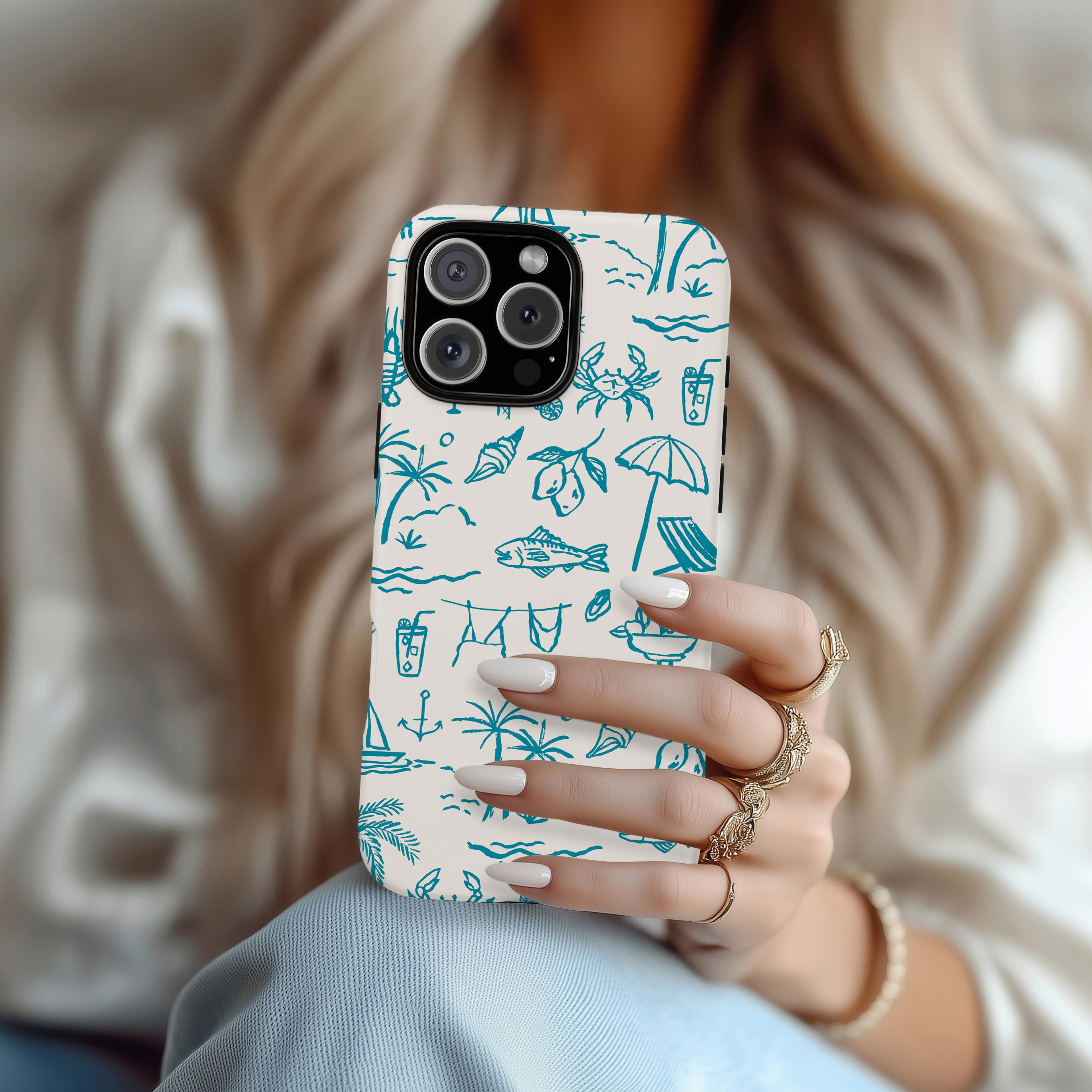 Meet Me Seaside iPhone Case