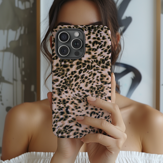 Flirt | Blush Leopard Print iPhone Case