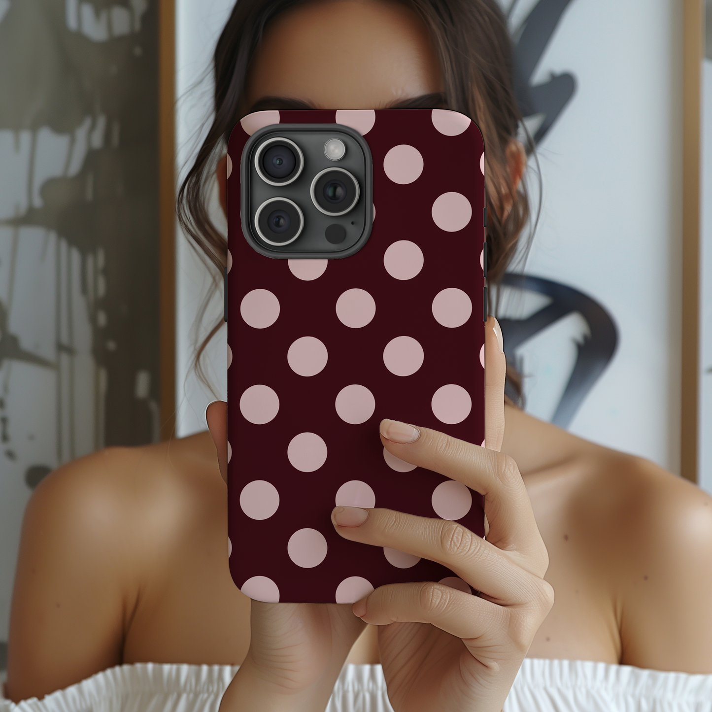 On the Dot | Bold Polka Dot iPhone Case