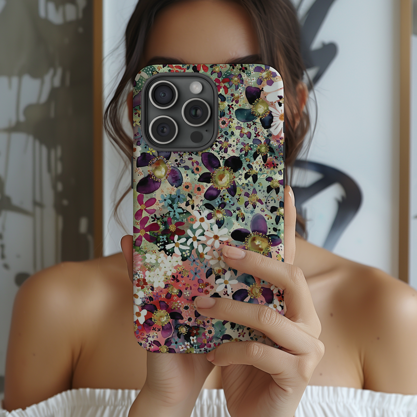 Coque iPhone à motif floral | Bombe de fleurs