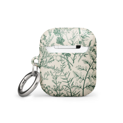 Jardin botanique | Étui pour AirPods à motif floral vert sauge