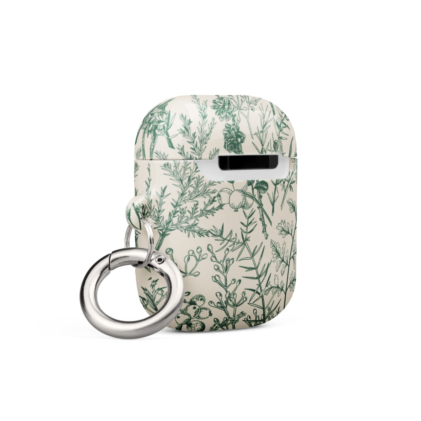 Jardin botanique | Étui pour AirPods à motif floral vert sauge