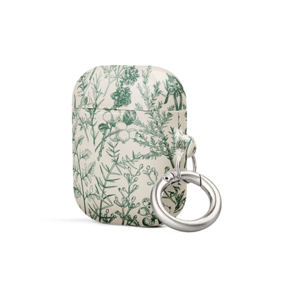 Jardin botanique | Étui pour AirPods à motif floral vert sauge