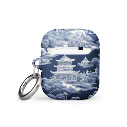 Pagoda | Funda para AirPods con diseño de tela azul