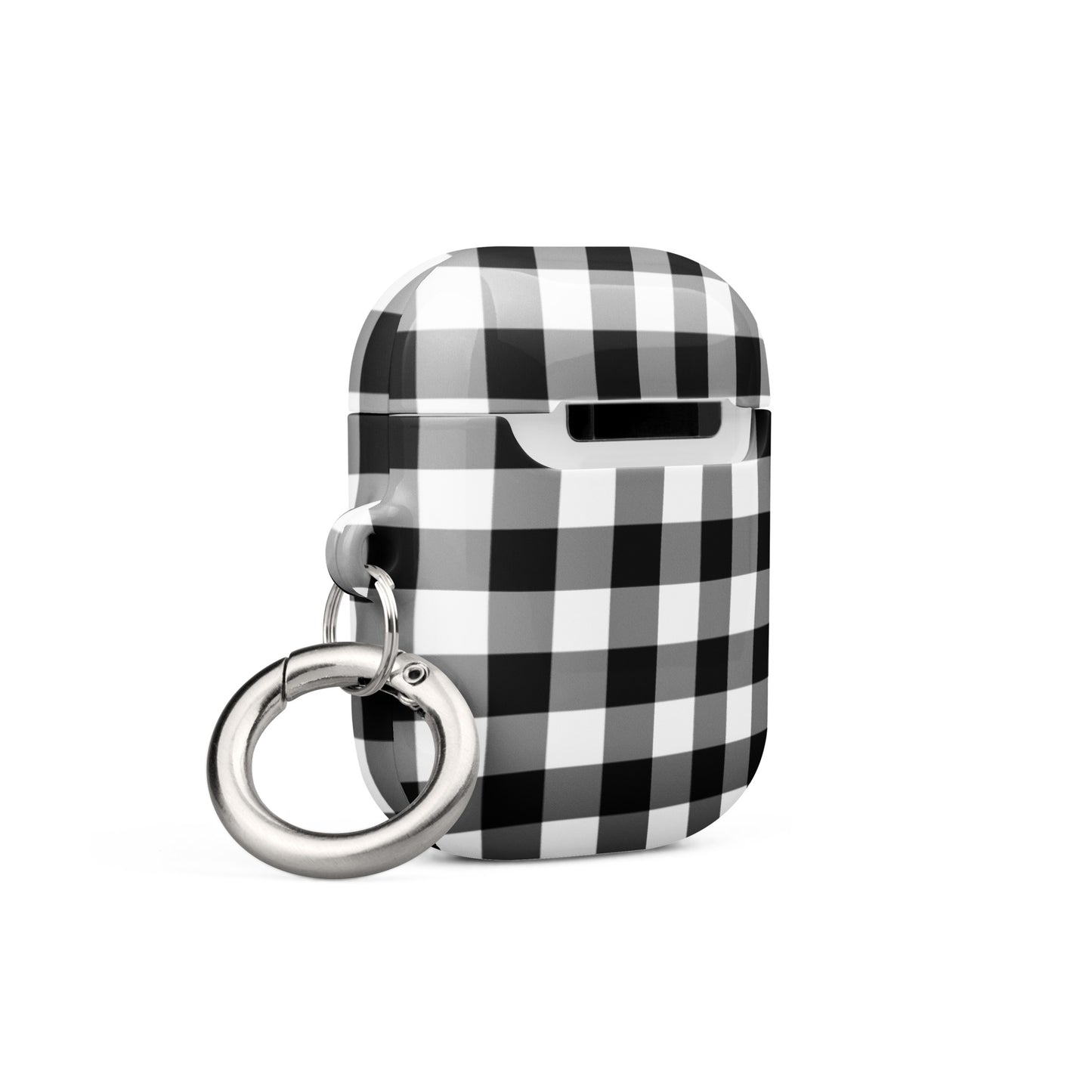 Gingham Check | Black & White AirPods Case